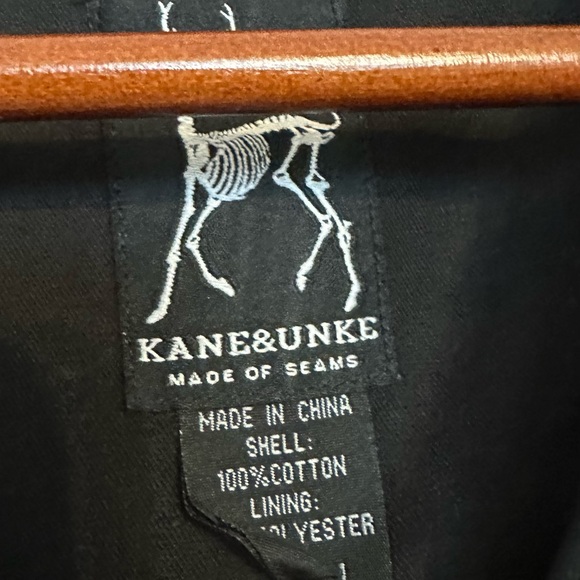 Kane & Unke Black Men’s Med Lined‎ Front Snaps Multi-pockets Jacket. - Picture 6 of 12